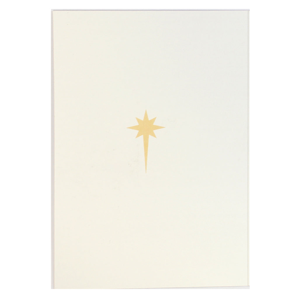 inside left of 3 kings greeting card featuring the star of bethlehem