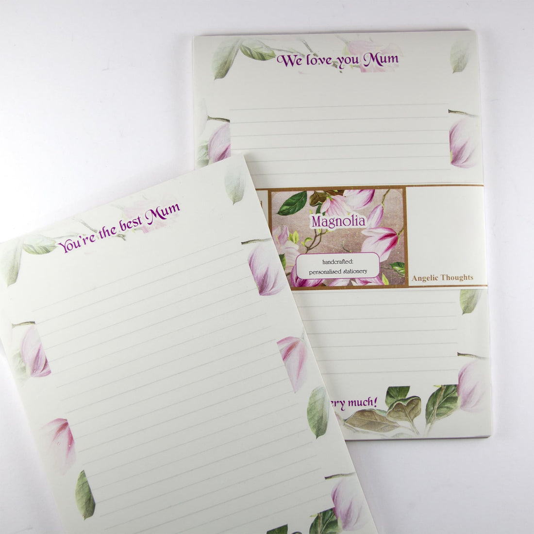 Personalised A5 Notepads x 2 - Magnolia