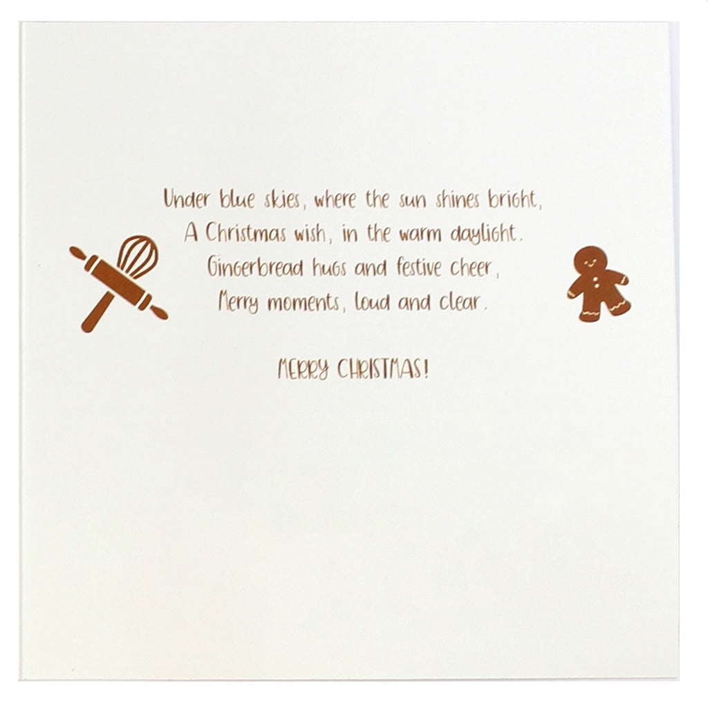 Quick Gingerbread Christmas Wobble Greeting Card