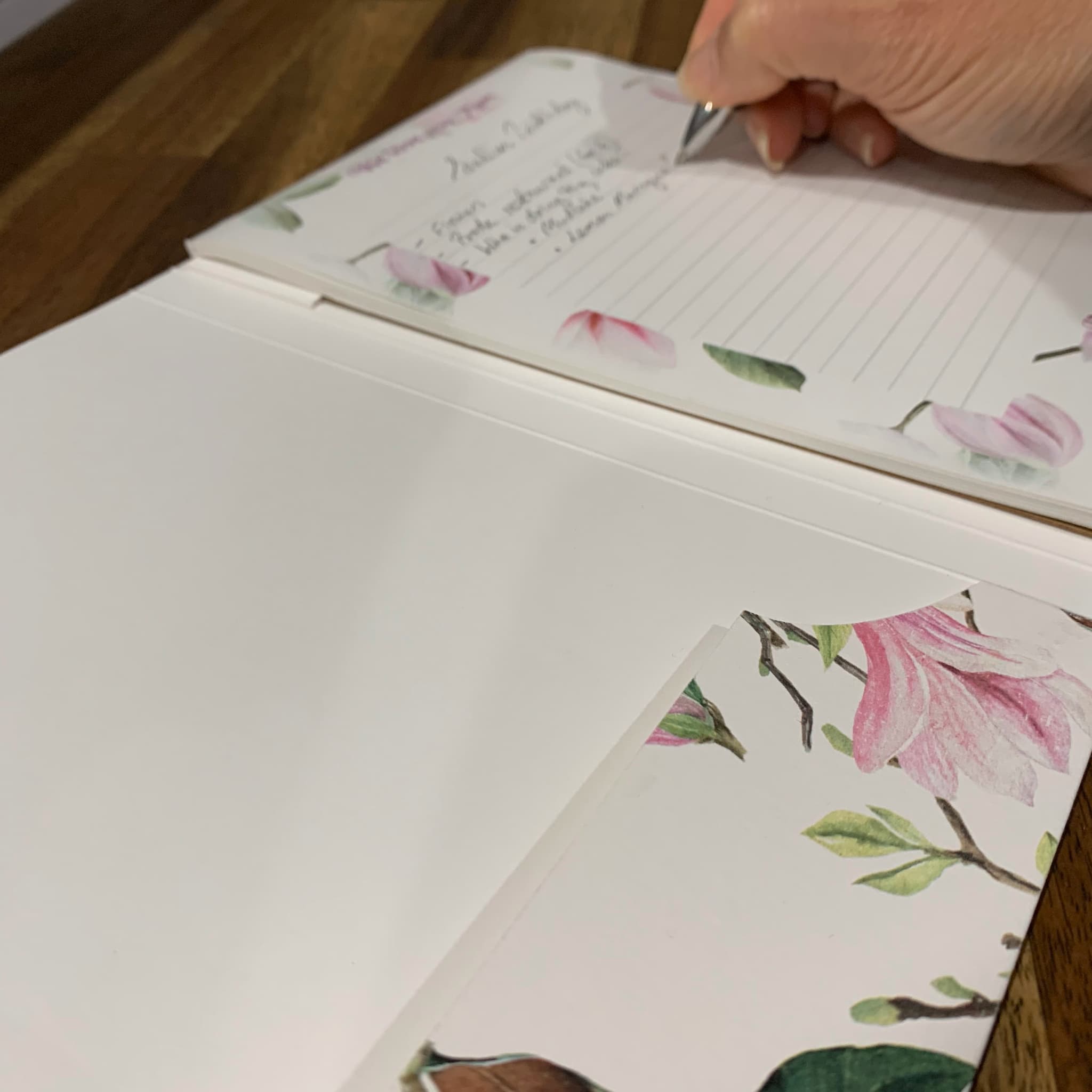Personalised A5 Compendium - Magnolia (2 pack A5 Notepads incl.)