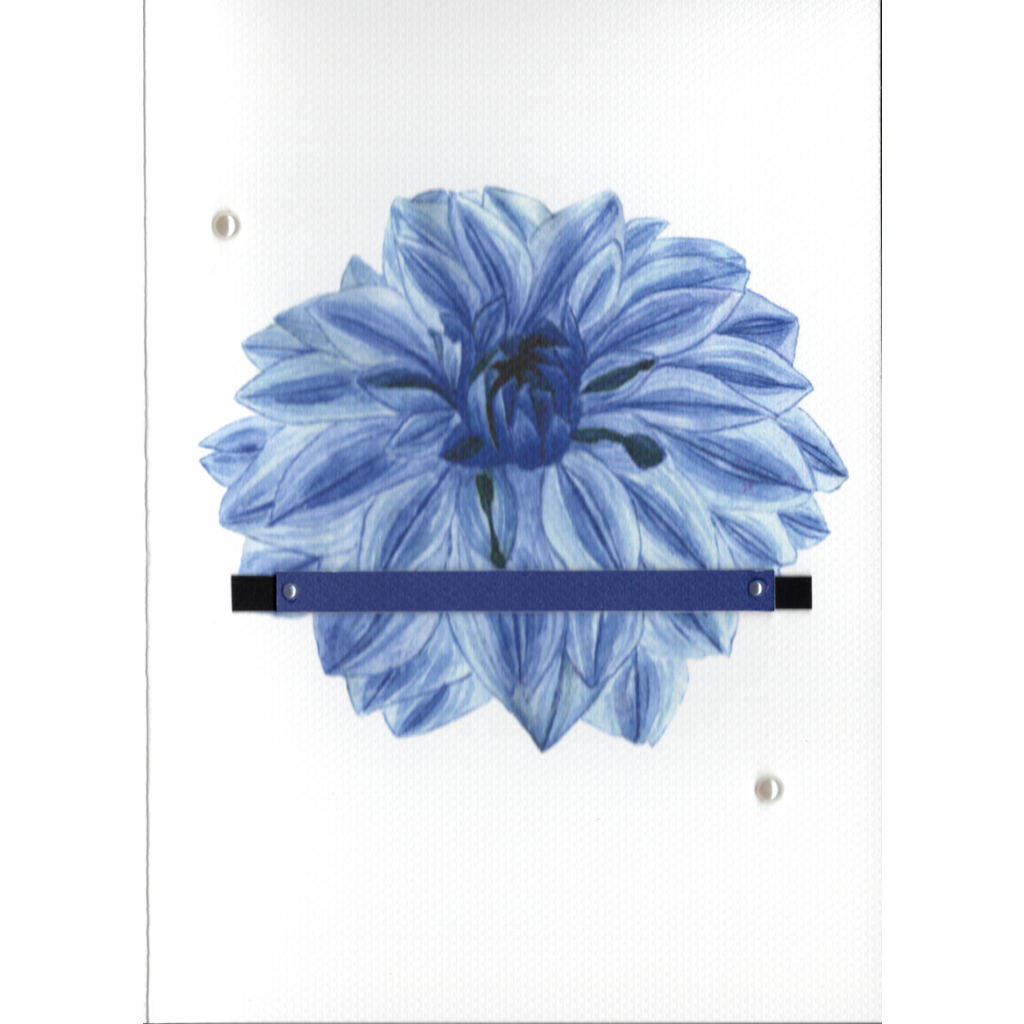 Feeling Blue Floral Sympathy Greeting Card - Design 1