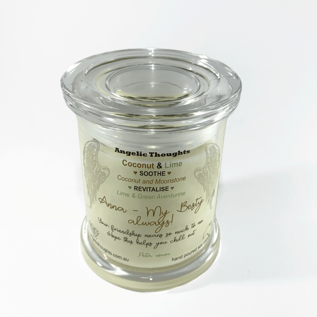 Coconut and Lime Soy Wax Candle - Medium