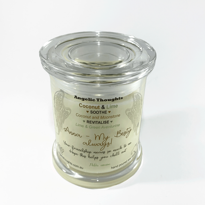 Coconut and Lime Soy Wax Candle - Medium