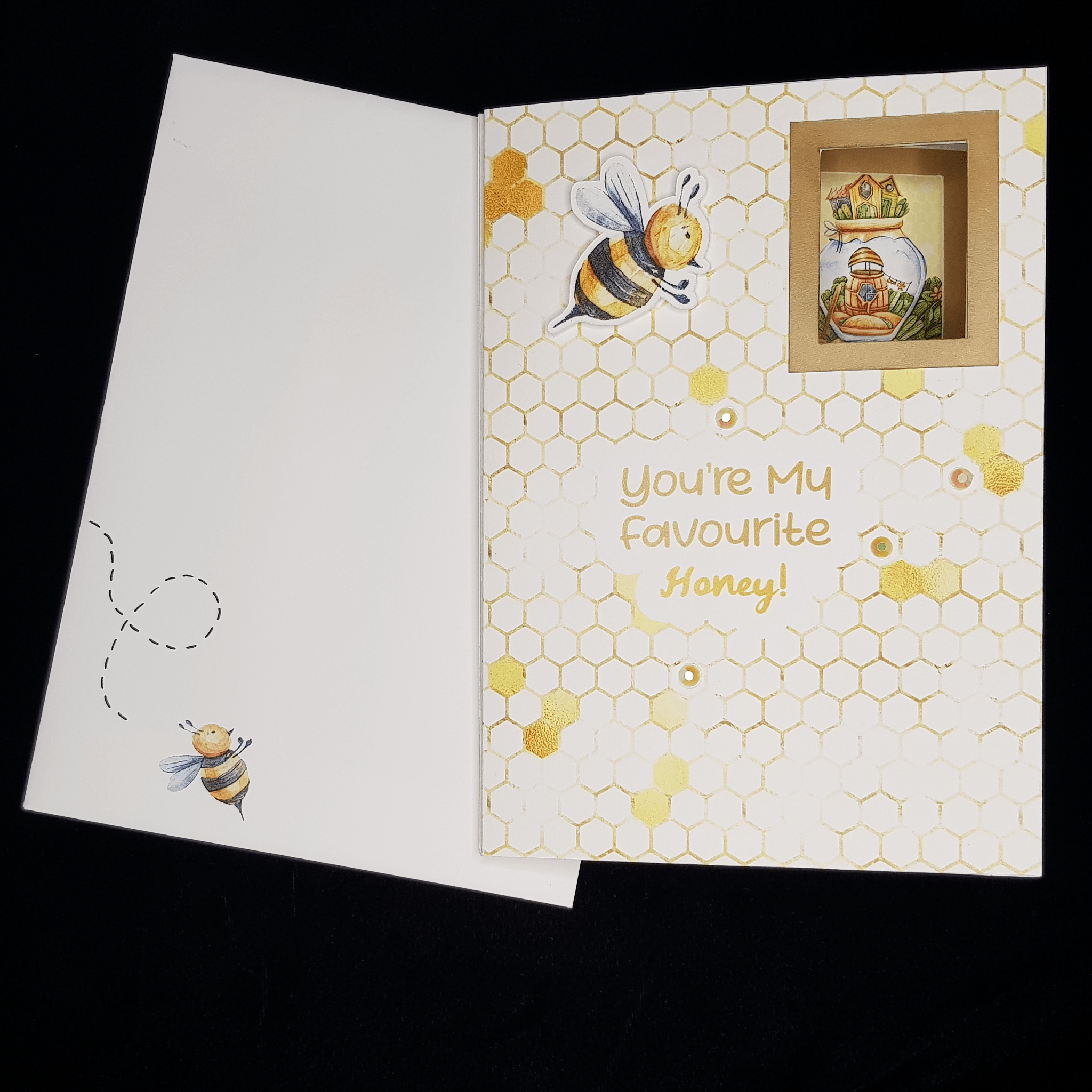front of honey bee card - You&